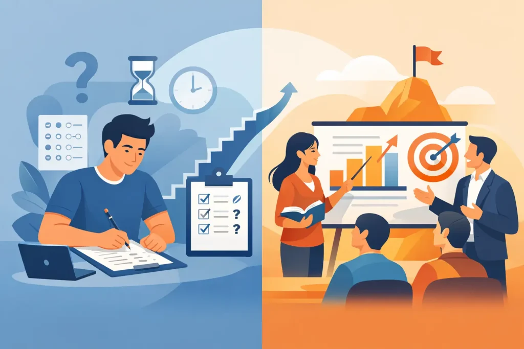 Mock Test Versus Lesson: What Moves You Forward?
